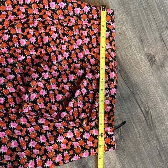 Zara Pink and Orange Floral Pencil Skirt - Picture 8 of 8